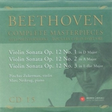 CD15 - Violin Sonata Op.12: No.1 in D Major / No.2 in A Major / No.3 in E-flat Major