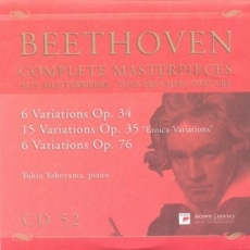 CD52 – 6 Variations Op.34 / 15 Variations Op.35 “Eroica–Variations” / 6 Variations Op.76
