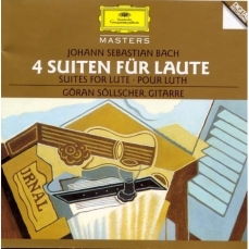 Bach, Goran Sollscher [1981] 4 Suiten fur Laute