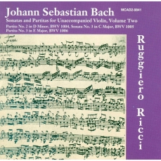Ruggiero Ricci - J.S. Bach Sonatas and Partitas for Unaccompanied Violin
