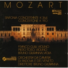 Mozart - Sinfonia Concertante K 364, Concertone K 190 / Gulli, Toso, Giuranna