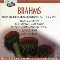 J. Brahms. Violin Concerto (Y. Menuhin), Hungarian dances.