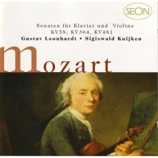 Mozart - Sonatas for Piano & Violin KV 58, 304, 481 / Sigiswald Kuijken, Gustav Leonhardt