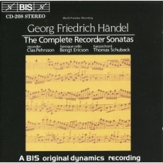Clas Pehrsson. Handel - The Complete Recorder Sonatas