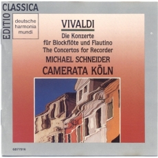 Vivaldi - Die Konzerte Fur Blockflute und Flutino - Michael Schneider