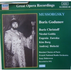 Mussorgsky - Boris Godunov (Bielecki, Borg, Christoff, Gedda, Zareska, DOBROWEN, 1952)