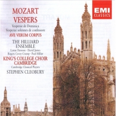 Mozart - Vespers k321 & 339. Ave Verum Corpus - Choir of King's College Cambridge, The Hilliard Ensemble
