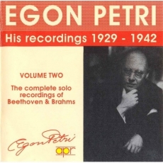 Egon Petri - His recordings 1929-1942 - Vol. II - Brahms