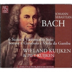 Bach - 6 Suites a Violoncello Solo. Sonate a Cembalo e Viola da Gamba (Wieland Kuijken, Piet Kuijken)