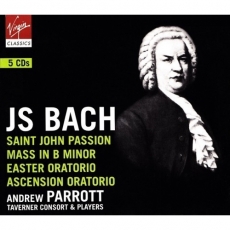 Bach - Johannes Passion, Mass b-moll, Easter Oratorio, Ascension Oratorio - Andrew Parrott