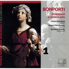 Bonporti - Invenzioni a violino solo Opus X - Chiara Banchini