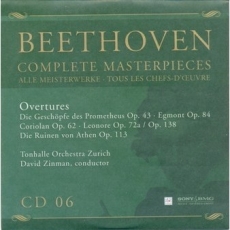 CD 6 - Overtures: Die Geschopfe des Prometheus Op.43 / EgmontnOp.84 / Coriolan Op.62 Leonore Op.72a / Leonore Op.138 / Die Ruinen von Athen Op.113