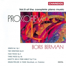 Sergei Prokofiev - Complete Piano Music (Vol.5) - Boris Berman