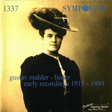 Mahler - Lieder (Early Recordings 1915-1949)