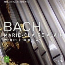 Bach - Works for Organ - Marie-Claire Alain (1990s digital recordings) - 14CD