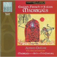 Alfred Deller - Volume 5 - English, French and Italian Madrigals - The Deller Consort